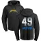 Black Men's Eddie Jackson Los Angeles Chargers Midnight Mascot Pullover Hoodie