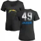 Black Women's Eddie Jackson Los Angeles Chargers Midnight Mascot T-Shirt -