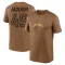 Brown Men's Eddie Jackson Los Angeles Chargers 2023 Salute To Service Performance T-Shirt