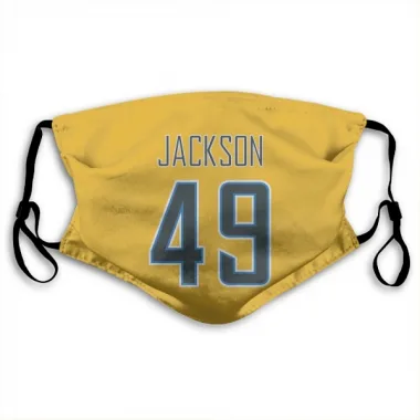 Gold Los Angeles Chargers Eddie Jackson   Face Mask