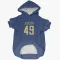 Gold Los Angeles Chargers Eddie Jackson  Royal  Dog & Cat Pet Hoodie