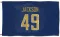 Gold Los Angeles Chargers Eddie Jackson  Royal  Flag (3 X 5)