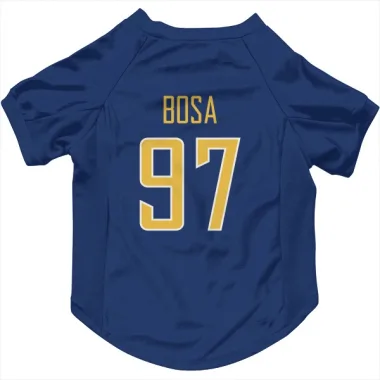 Gold Los Angeles Chargers Joey Bosa  Royal  Dog & Cat Pet Jersey