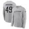 Gray Men's Eddie Jackson Los Angeles Chargers 2024 Salute to Service Long Sleeve T-Shirt