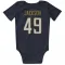 Navy Los Angeles Chargers Eddie Jackson   Newborn & Infant Bodysuit