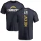 Navy Men's Eddie Jackson Los Angeles Chargers Backer T-Shirt -