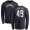 Navy Men's Eddie Jackson Los Angeles Chargers T-Shirt - -