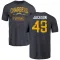 Navy Youth Eddie Jackson Los Angeles Chargers Distressed T-Shirt -