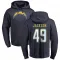 Navy Youth Eddie Jackson Los Angeles Chargers Pro Line by Branded Pullover Hoodie