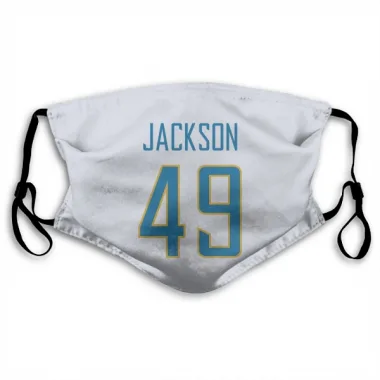 White Los Angeles Chargers Eddie Jackson   Face Mask